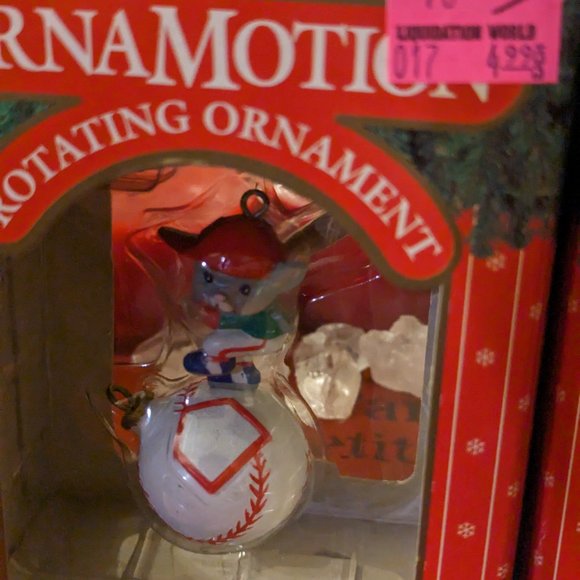 Vintage 80s Noma Collectable Ornamotion Merry Christmas Ornaments - Picture 5 of 8